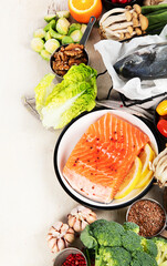 Healthy Food rich in vitamins, antioxidants, protein and fibre