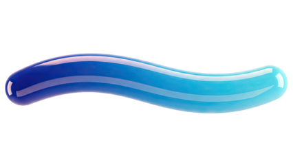 Wavy Blue Gradient Smooth Shape