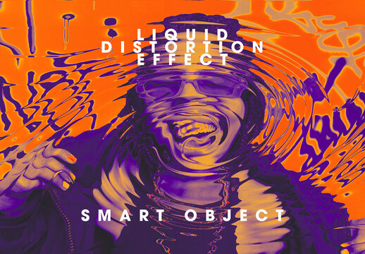 Psychedelic Ripple Glitch Photo Effect