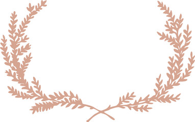 Wildflower Botanical Initial Monogram Logo