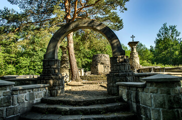 Cmentarz z pierwszej wojny światowej, żołnierze, polegli, gr&oacute;b, mogiła 