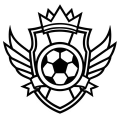 Obraz premium Shield club logo design template, Eps file.