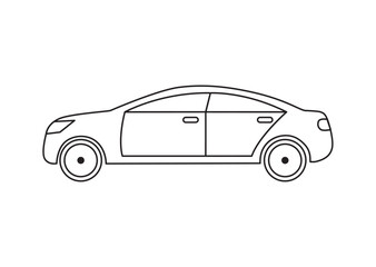 横から見た車のイラスト