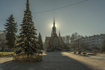 Obraz premium A historic Roman Catholic parish church located in Krakow, Poland.
