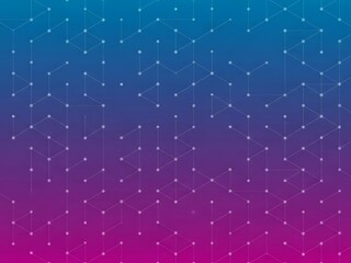 Vibrant gradient background with futuristic network connections