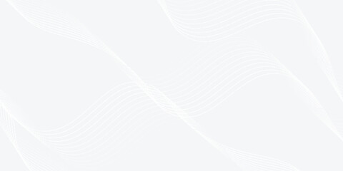 Abstract modern background with flowing particles. Digital technology concept. vector line white banner technology