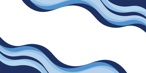 color with layer blue and background light banner eps10