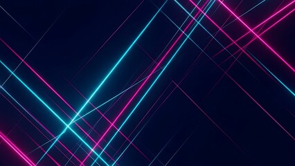 Neon pink and blue lines on dark background neon lines pink lines futuristic background