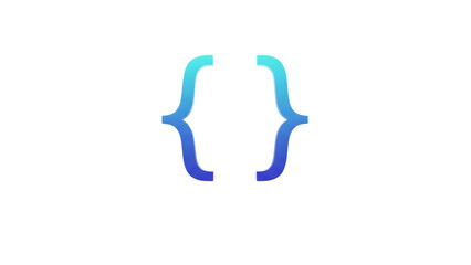 Glowing blue musical eighth note isolated on transparent background