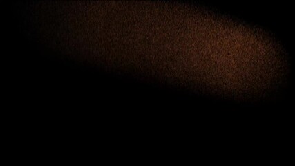 Grand opening particles text animation isolated on black background