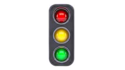 Traffic Light with Red, Yellow, and Green Lights