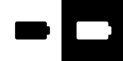 空のバッテリー・残量なしのシンプルアイコン（ベクター） © hamo