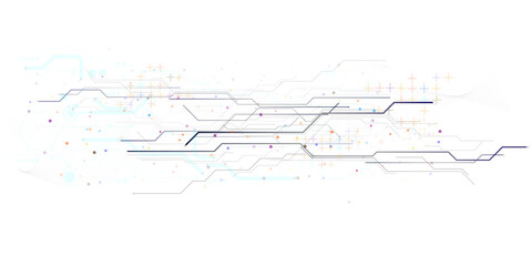 Obraz premium Vector cloud data technology white background and network concept.