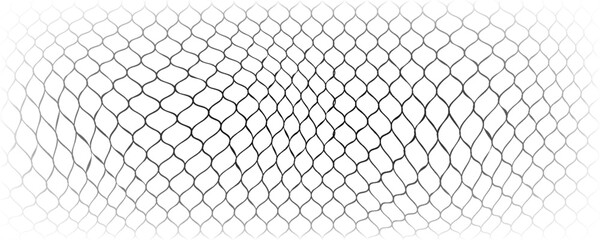 Mesh texture for fishing nets. Seamless black pattern for sportswear or soccer goal, volleyball net, basketball hoop, hockey, athletics. © Qomariyah .