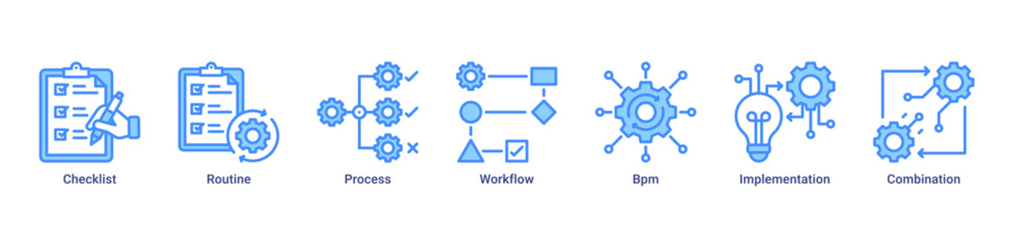 Workflow Control banner highlighting structured processes, routine management, and effective implementation flow
