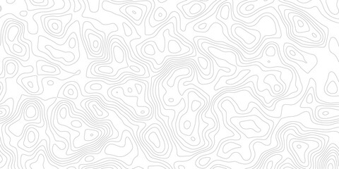 Topographic map background geographic line map with elevation assignments. Modern design with White background with topographic wavy pattern design.paper texture Imitation of a geographical map shades