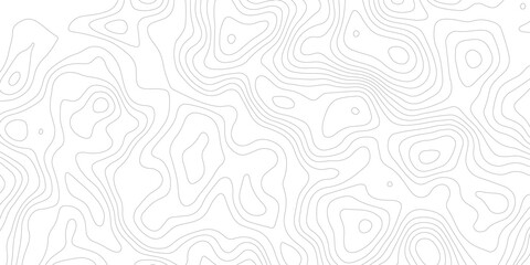 Topographic map background geographic line map with elevation assignments. Modern design with White background with topographic wavy pattern design.paper texture Imitation of a geographical map shades