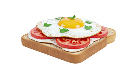 Fried Egg and Tomato Sandwich