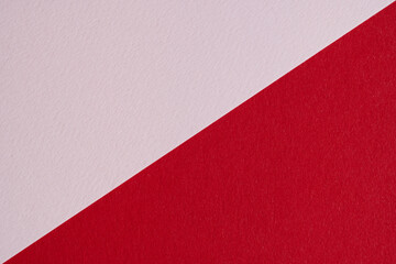 Minimal Red and Pink Paper Background with Diagonal Split