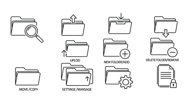 File management icons