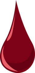 Blood Drop Flat Illustration