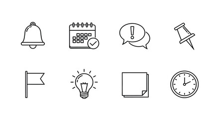 Essential tools for productivity and organization Vector