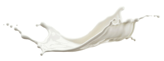 milk splash isolated on white background.