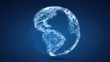 Abstract globe,  wireframe style
