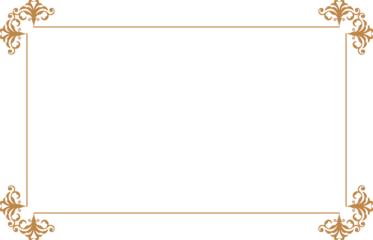 Elements of ornate vintage frames. Border gold on white classic calligraphy swirls, floral motifs. Design print for greeting cards, wedding invitations, restaurant menu, royal certificates. Set 1626