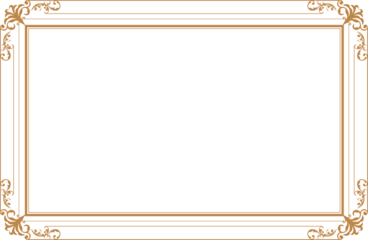 Elements of ornate vintage frames. Border gold on white classic calligraphy swirls, floral motifs. Design print for greeting cards, wedding invitations, restaurant menu, royal certificates. Set 1630