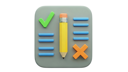 Checklist and Pencil Icon