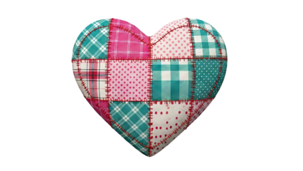Patchwork Heart Pillow