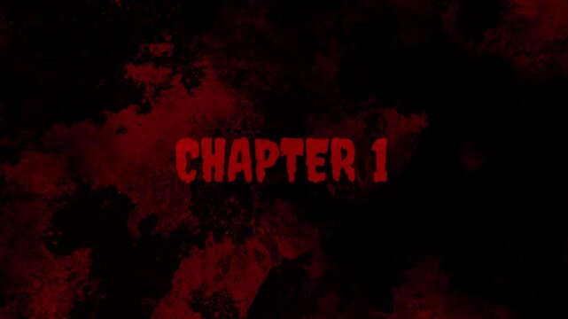 4K Chapter 1 The Beginning Horror Story Title Text Overlay