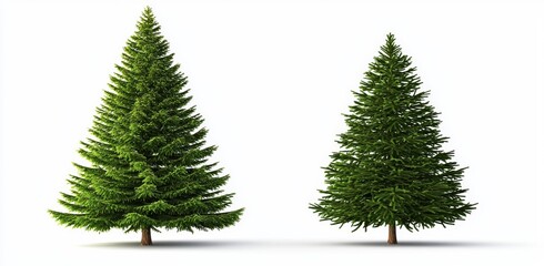 Fototapeta premium High-Resolution Transparent Background of Scotch Pine Spruce