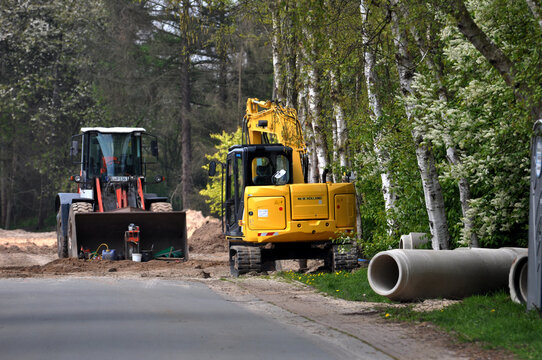 New Holland Minibagger #Baumaschine ideal f&uuml;r Bau, Landwirtschaft und anderes im Einsatz auf der Baustelle.