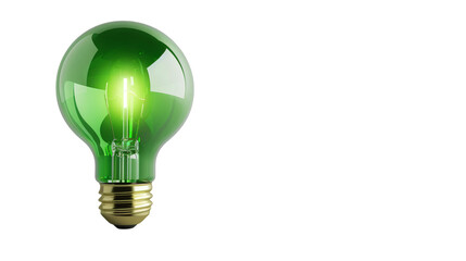 Green gift box with a golden ribbon isolated on a white background showing slight shadows