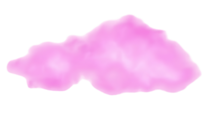 A soft pink cloud shape on transparent background high quality professional detailed modern elegant stylish clean