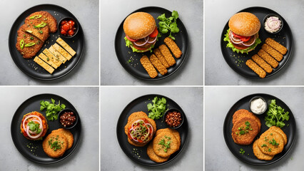 Plant-based protein alternatives (tofu steak, tempeh burger)