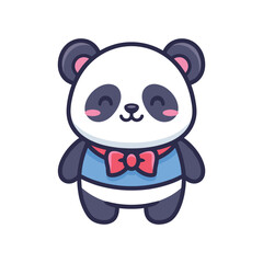 Cute Cartoon Panda Bear Illustration