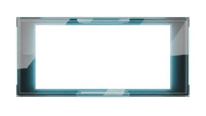 Illuminated digital display screen with reflective frame