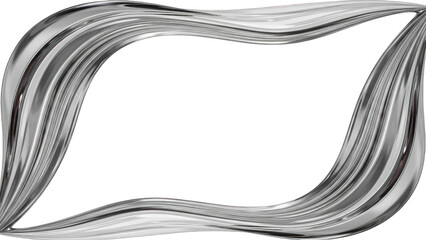Metallic Abstract Swirl Frame
