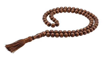 Obraz premium Realistic tasbih beads with tassel for islamic designs