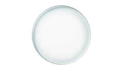 Clear Water Droplet on White Background - Isolated