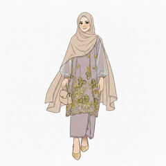 women wearing long veils with character and current fashion