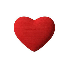 Obraz premium Red heart icon isolated on transparent background