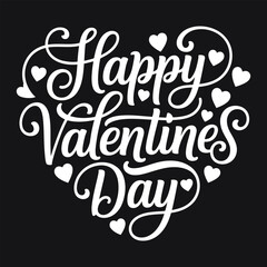 Vintage neon Merry  Happy valentine-s day lettering sticker for a happy holiday sale label featuring vector art and a business discount sign