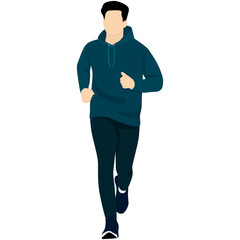 People Running Illustration
