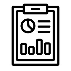 Audit report Line Icon