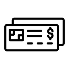 Credit card Line Icon
