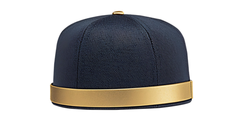 Minimal floating 3D hat mockup one cap shot on full frame camera 75mm lens detailed focus isolated white studio setup